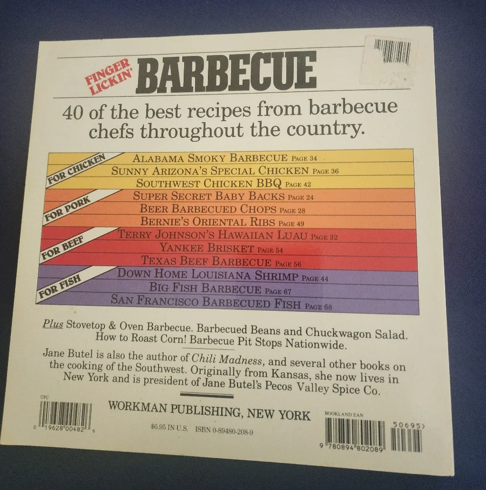 Finger Lickin' Rib Stickin' Barbecue Cookbook